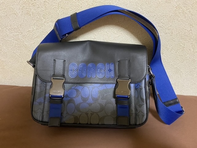 ○COACH○トラック クロスボディ シグネチャー キャンバス メンズ