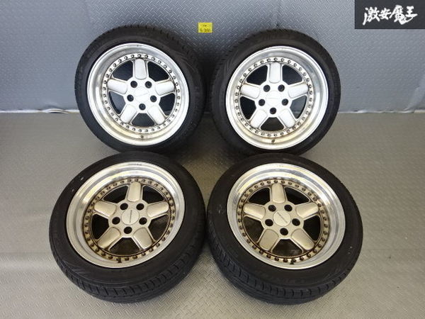 ●AC SCHNITZER シュニッツァー type1 OZ製 3ピース 17インチ 8.5J +13 9.5J +21 PCD120 5H 5穴 タイヤ ホイール 4本 BMW E36 E30 等 USDM_画像1