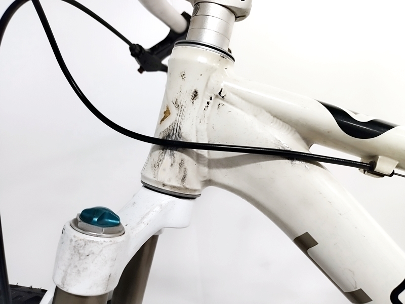 福岡)ゲイリーフィッシャー GARY FISHER RIG 29er 年式不明 アルミ マウンテンバイク シングルスピード ホワイト 現状お渡し_画像9