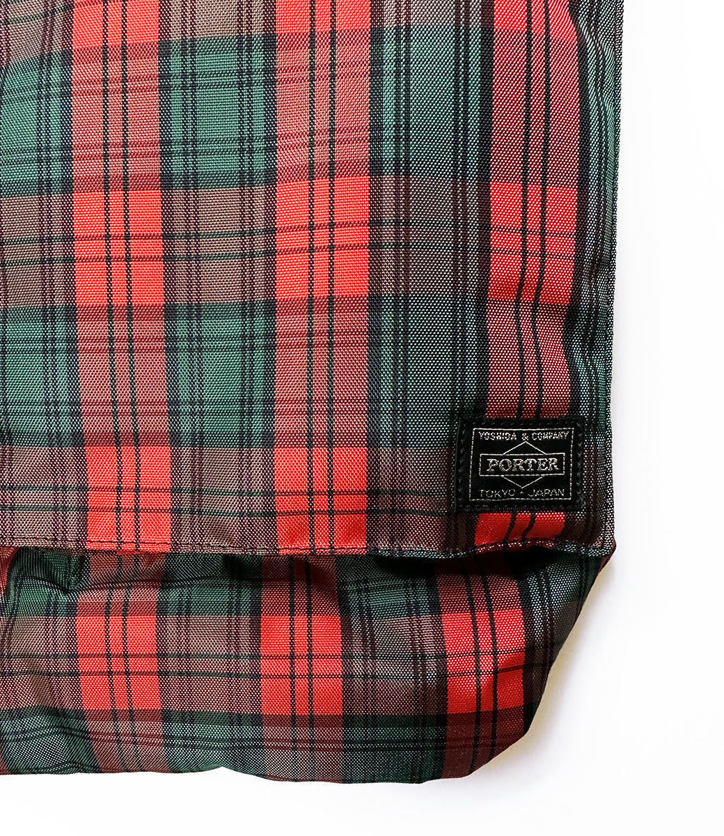 新品 Xmas 青山限定 タータンチェック バッグ PORTER コムデギャルソン Holiday Aoyama Exclusive Red Tartan Bag 鞄 タンカー Tanker_画像、説明文の転載・加工、編集利用禁止。