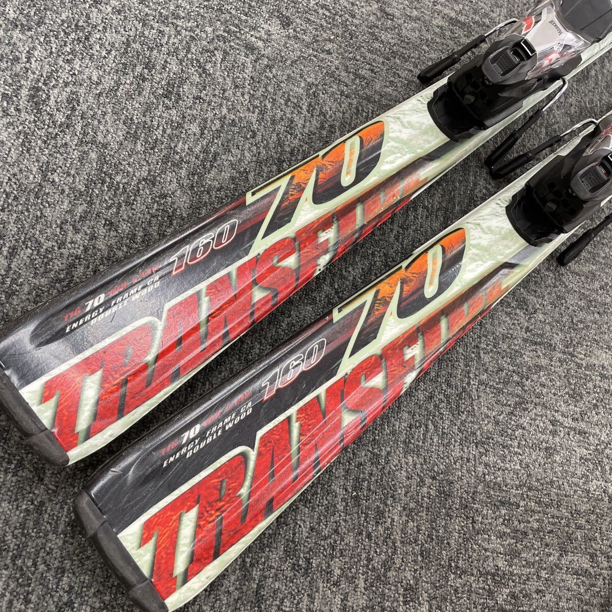 【55776】NORDICA TRANSFIRE 70 スキー板 160cm ノルディカ　MARKER マーカー　ビンディング_画像4