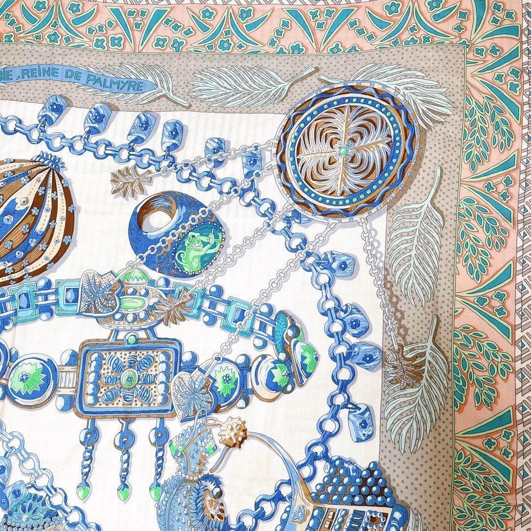 HERMES エルメス タグ有り カレジェアン140 カレ140 大判 HERMES エルメス タグ有り カレジェアン140 カレ140 大判