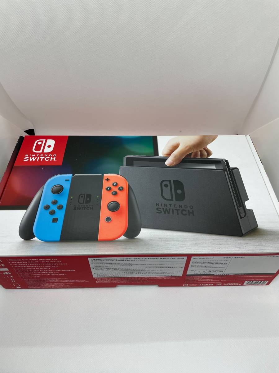 Nintendo Switch ニンテンドースイッチ本体 L)ネオンブルー/(R