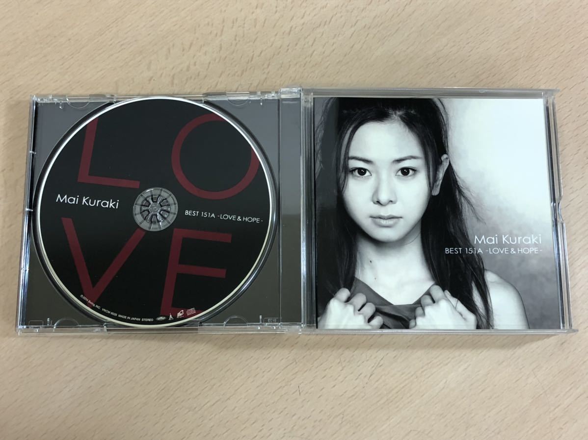 保管品S4327】倉木麻衣Mai Kuraki BEST 151A-LOVE&HOPE 2CD+DVD 商品 