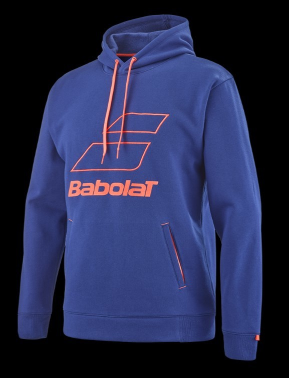 【日本未展開/2023-2024モデル】 BABOLAT（バボラ）Exercise Big Logo フードパーカー（EU:L）Navy_画像9