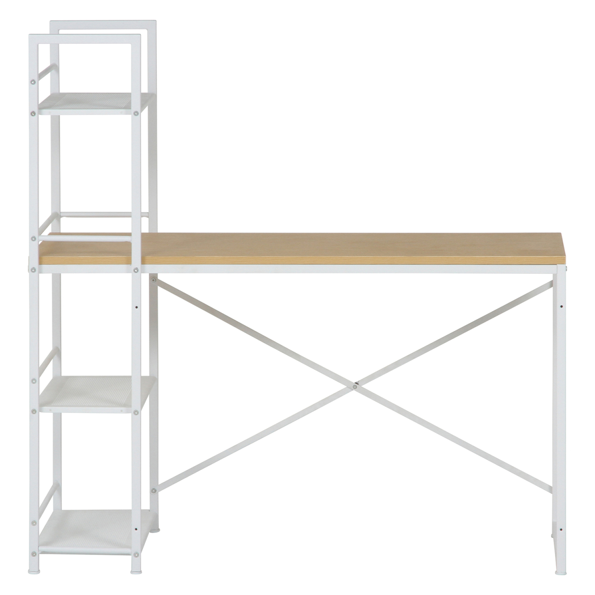  rack attaching Work desk width 120.5cm depth 49cm maple color [ new goods ][ free shipping ( one part region excepting )]