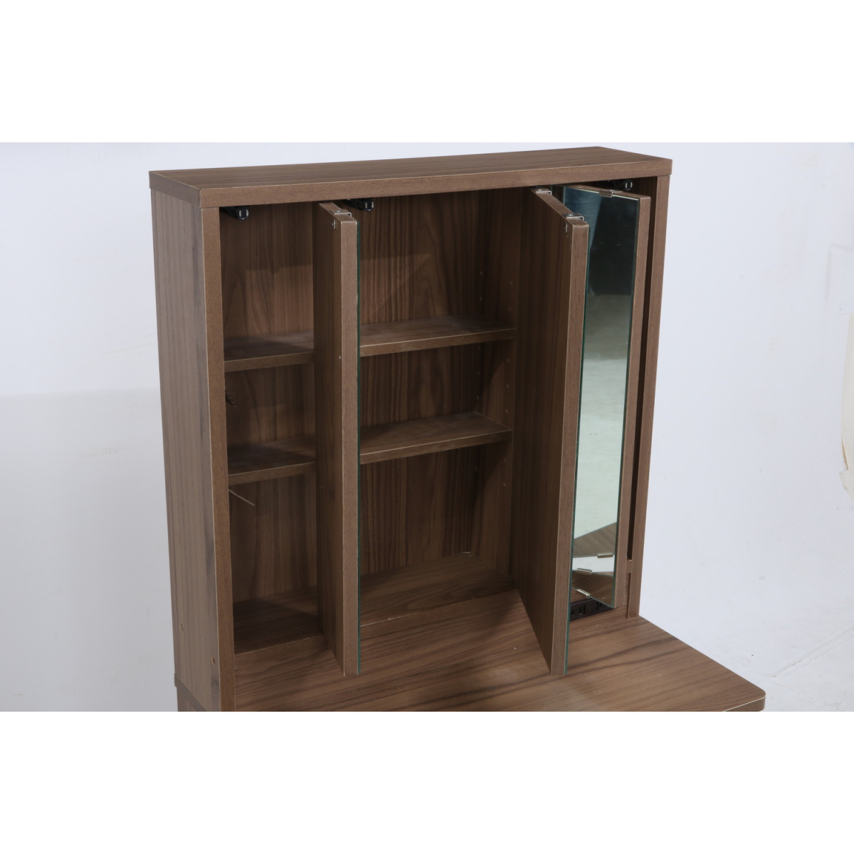  dresser three surface mirror chair attaching outlet attaching Brown [ new goods ][ free shipping ]( Hokkaido Okinawa remote island postage separately )