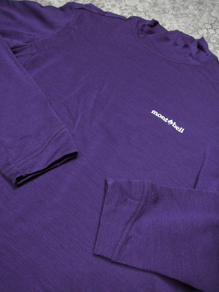 Yahoo!オークション   モンベル メリノウールプラスハイネックシャツ