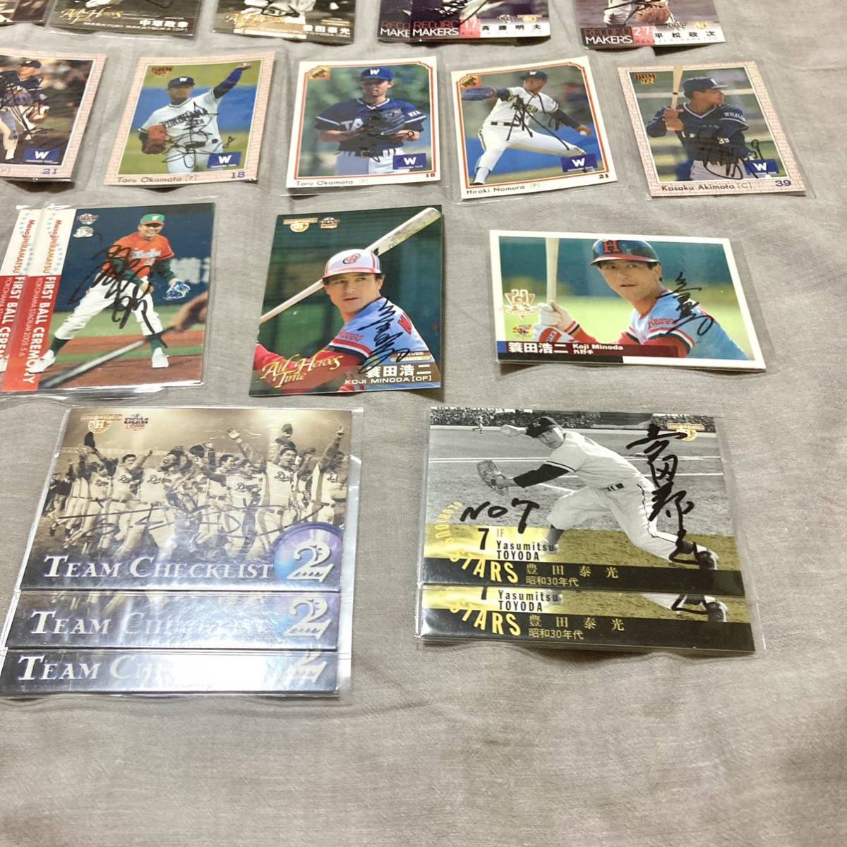 直筆サインカード まとめ売り 29枚セット 野球カード ベースボール BBM 