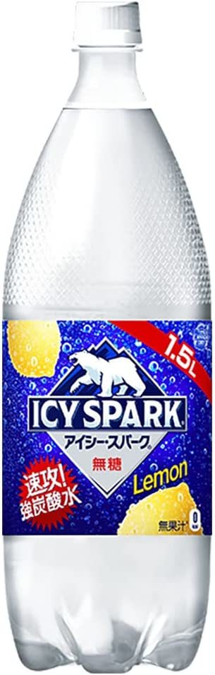 【強炭酸】コカ・コーラ ICY SPARK from カナダドライ レモン1.5LPET ×6本_画像1