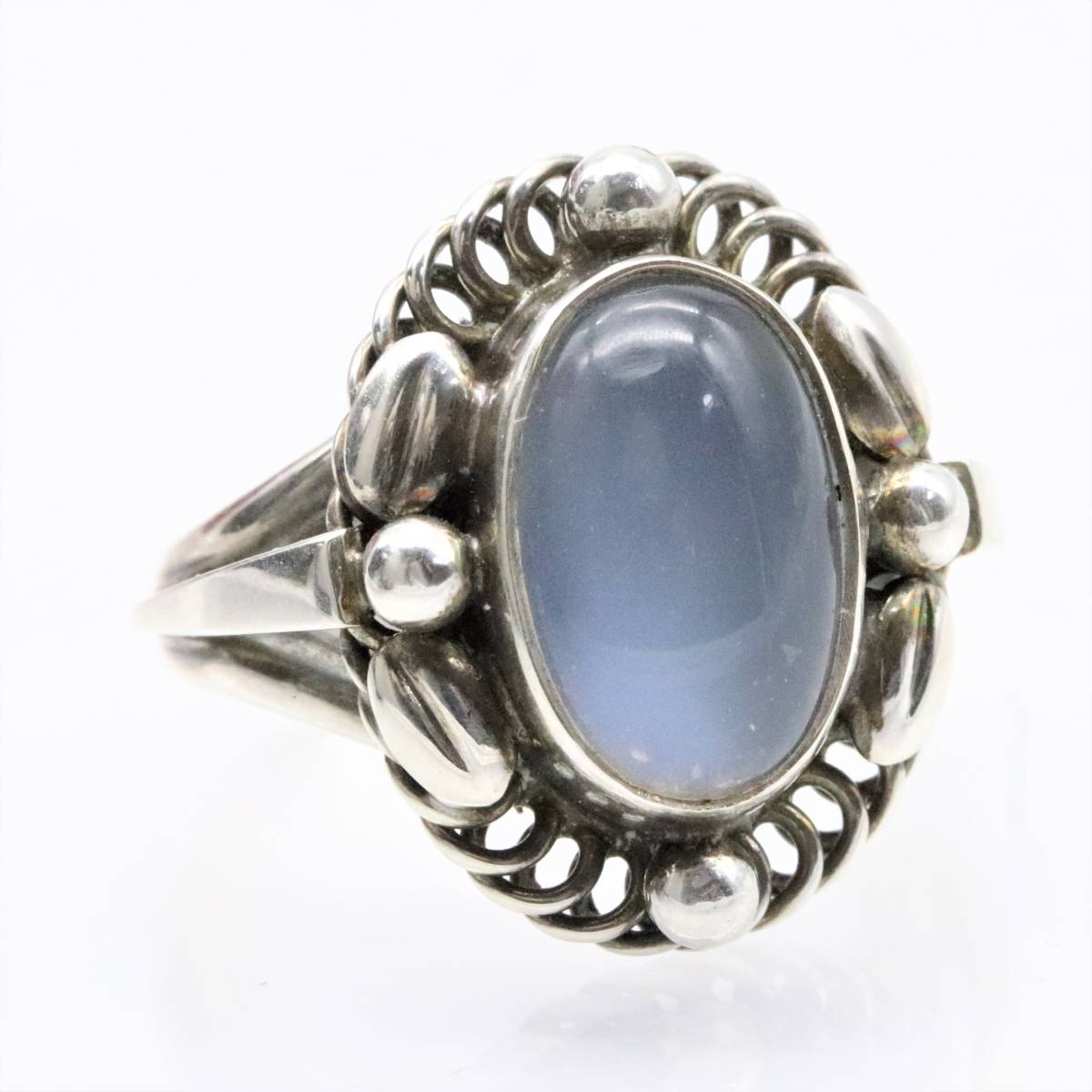 ジョージジェンセン Moonstone 1A ムーンストーン リング 希少指輪-