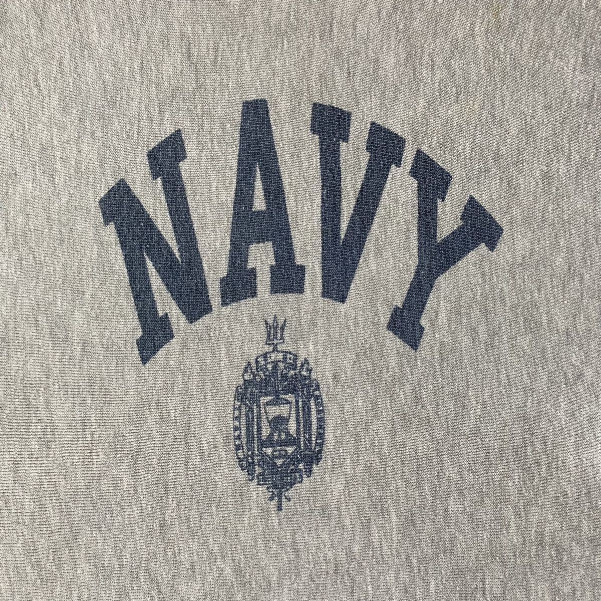 美品 US.NAVY アメリカ海軍 80's チャンピオン リバースウィーブ