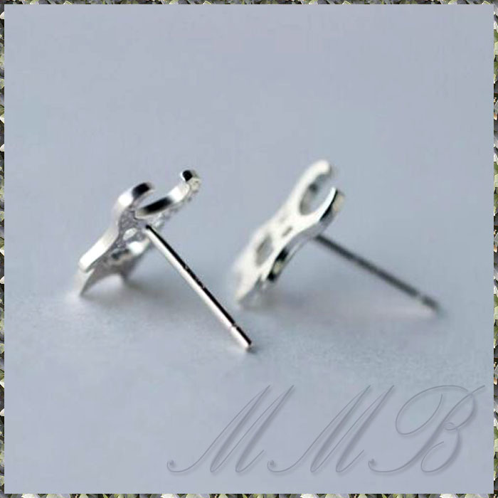 [EARRING] 925 Sterling Silver Daemon Devil 小悪魔 可愛い リトル デビル 純銀 シルバー スタッド ピアス 【送料無料】_画像2