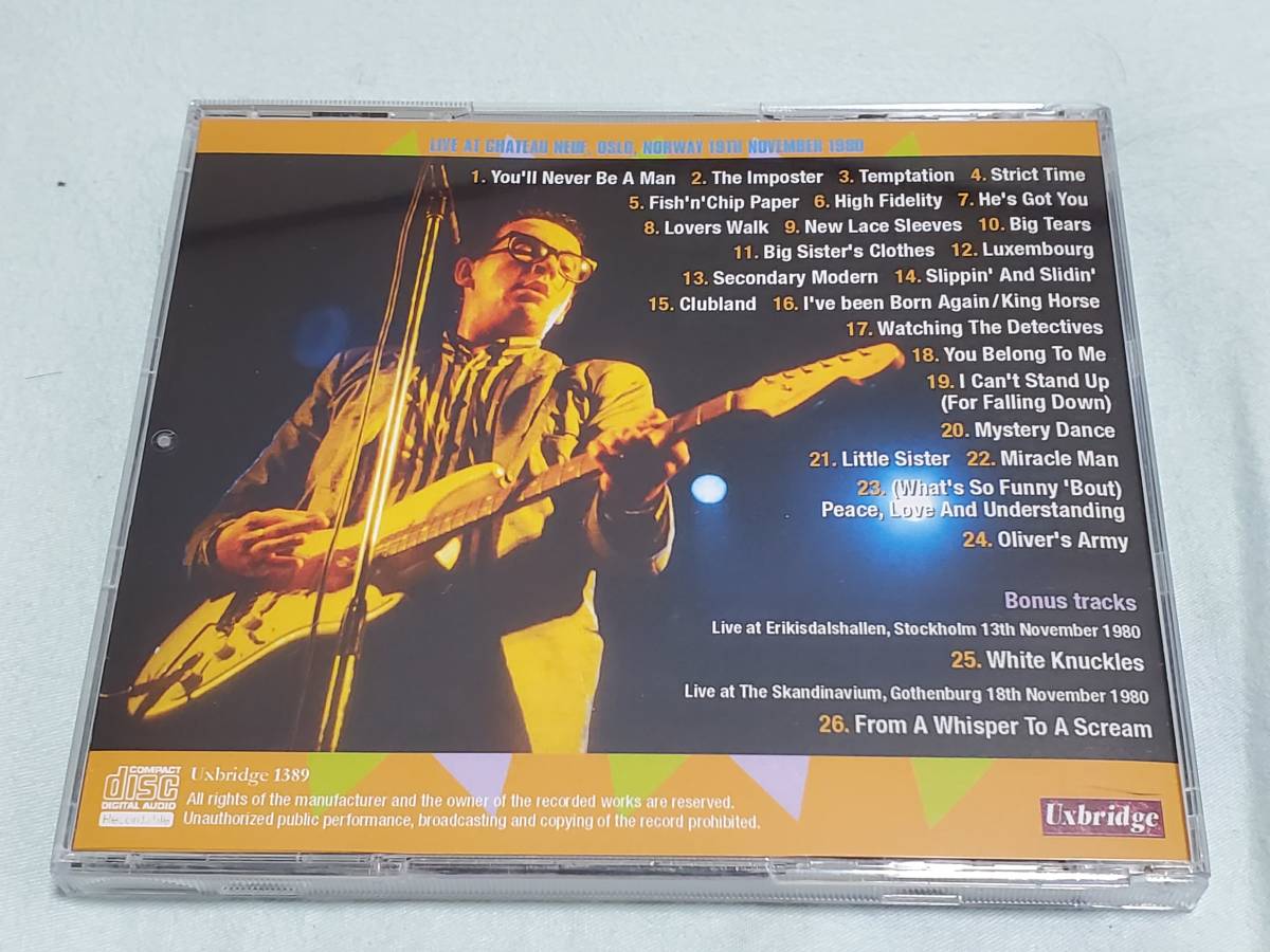 (CD) Elvis Costello & The Attractions●エルヴィス・コステロ / Oslo 1980_画像2