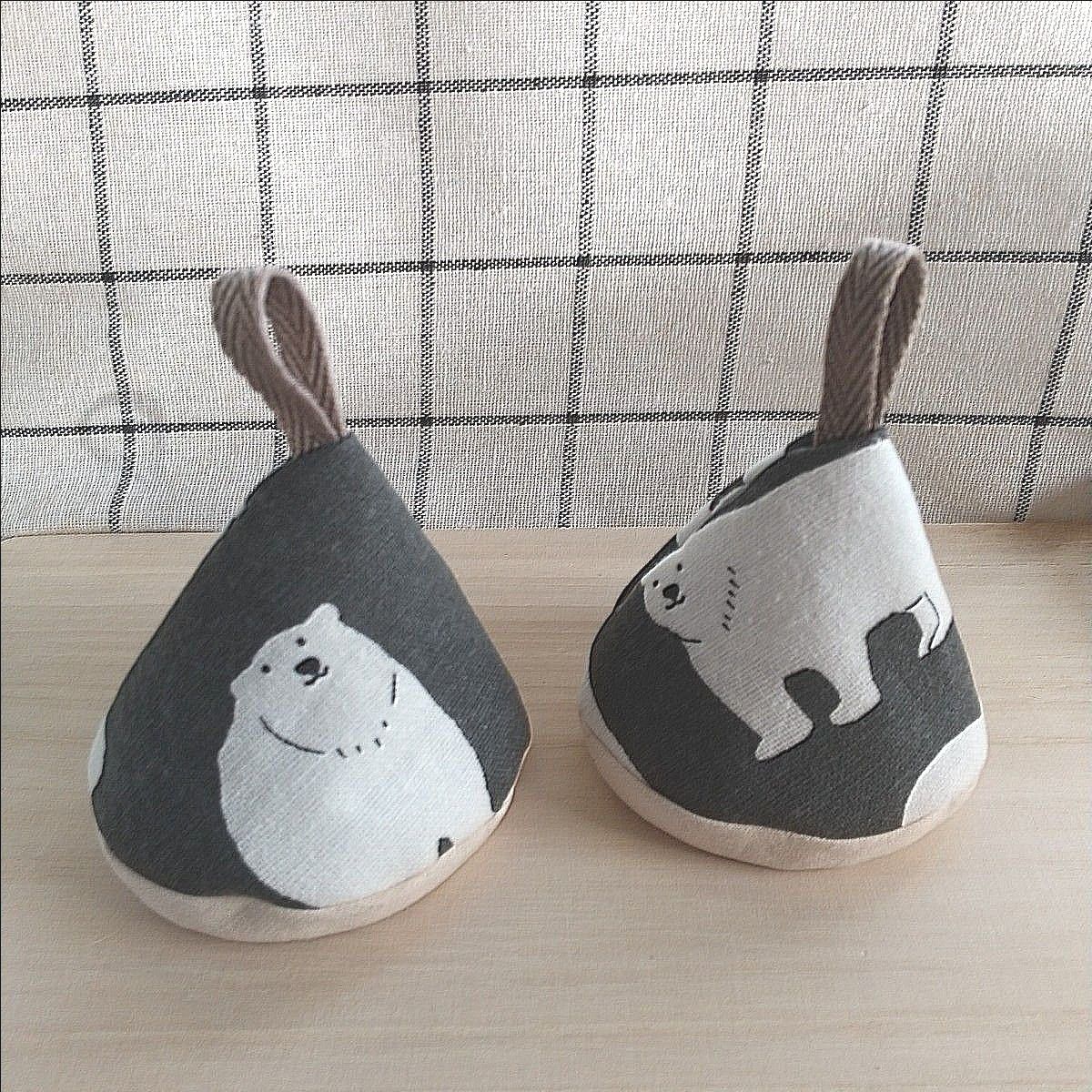 三角鍋つかみ【白くま】キッチン用品/ミトン/北欧/ハンドメイド|Yahoo