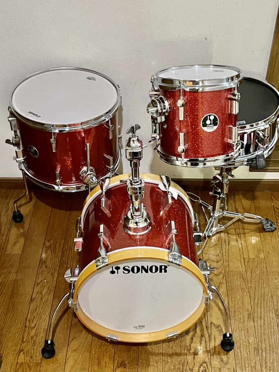 ヤフオク! - ☆SONOR/ソナー 小口径ドラムセット/程度良好!使用感...