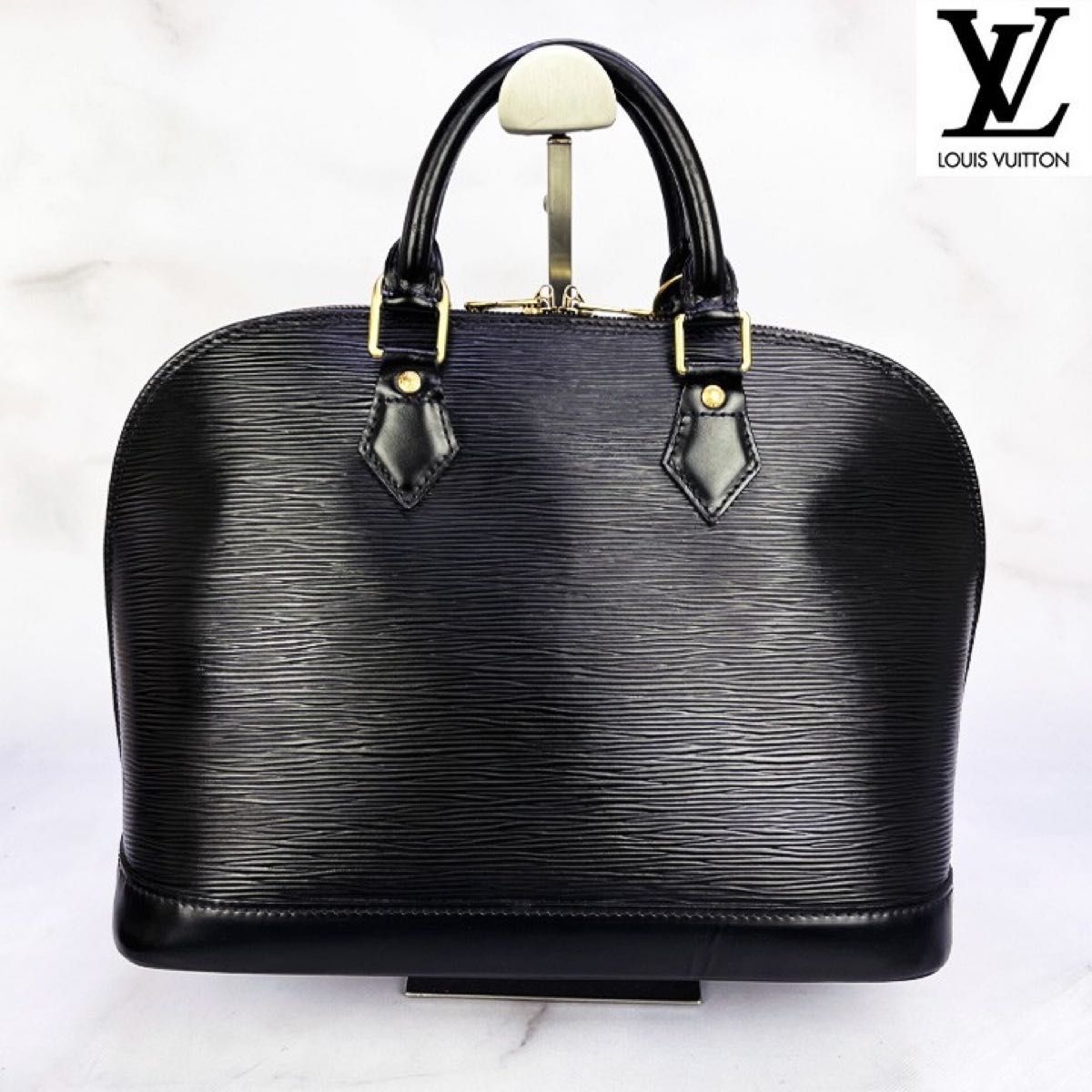 253　超美品　ルイヴィトン　LOUIS VUITTON LV　エピ　アルマMM　ハンドバッグ　ブラック