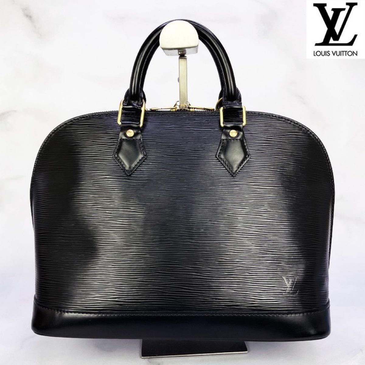 253　超美品　ルイヴィトン　LOUIS VUITTON LV　エピ　アルマMM　ハンドバッグ　ブラック