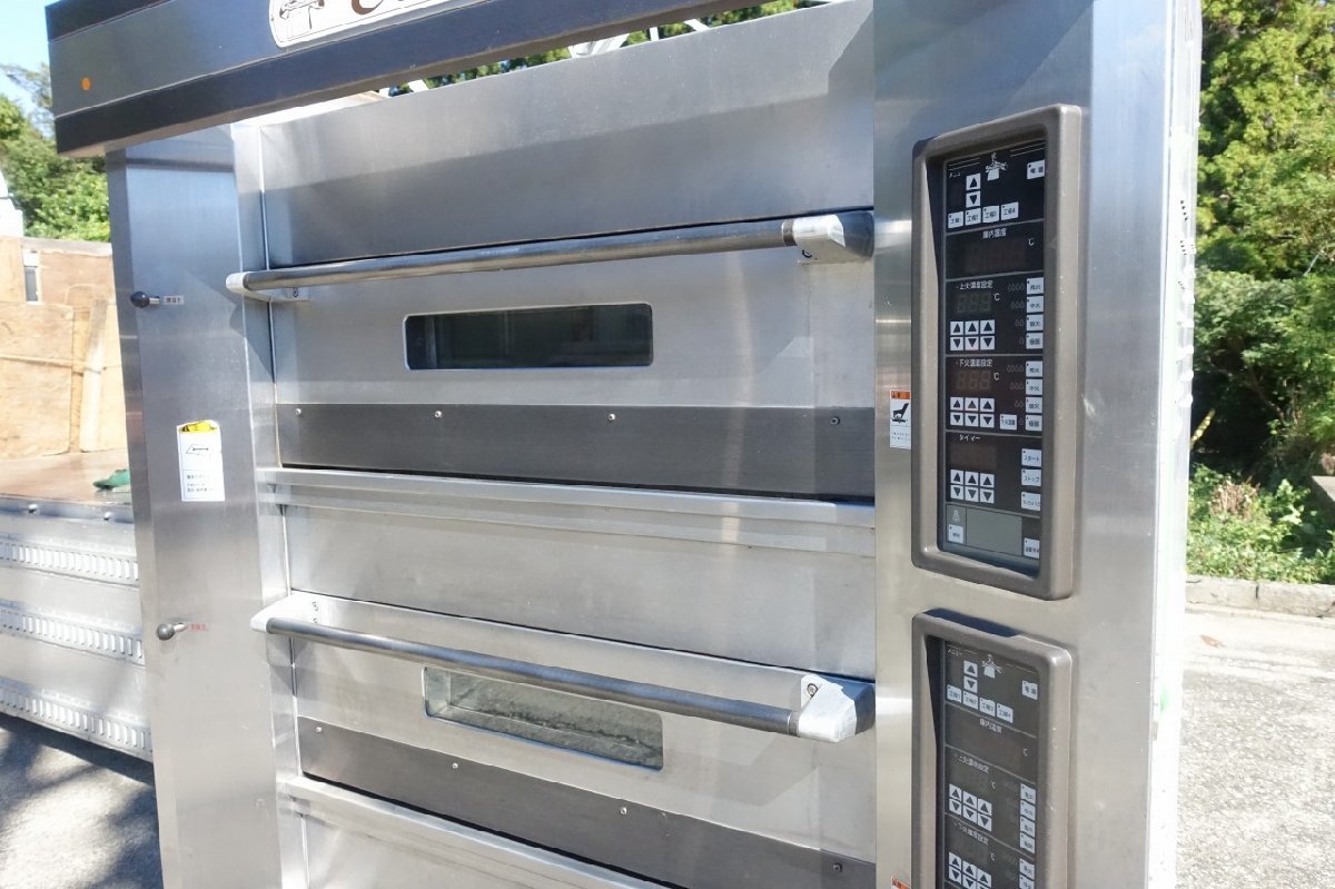  Shizuoka prefecture departure Kotobuki baking machine electric type beige ka Lee oven 3 step COMET business use 3P200V deck oven nearest stop in business office commodity 