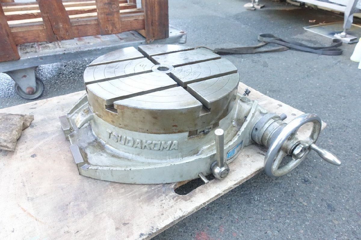 静岡県発 φ400mm ツダコマ サーキュラーテーブル 400-CTK 津田駒 静岡県発 φ400mm ツダコマ サーキュラーテーブル 400-CTK 津田駒