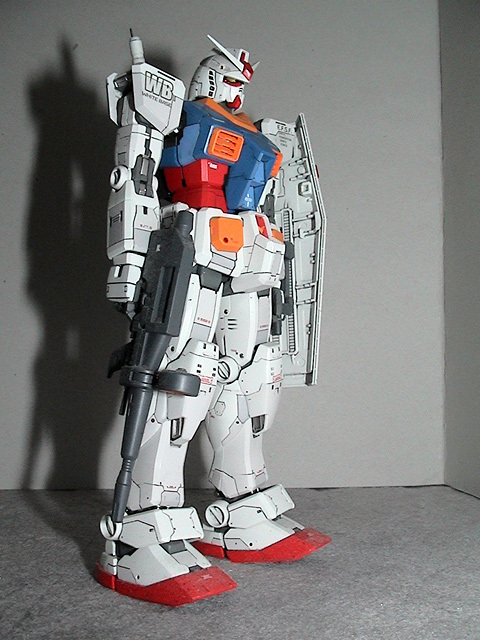 バンダイ　MG　1/100　RX-78-2　Ver.0079ベース加工品　有明等身大立像再現フルカスタム完成品_画像9