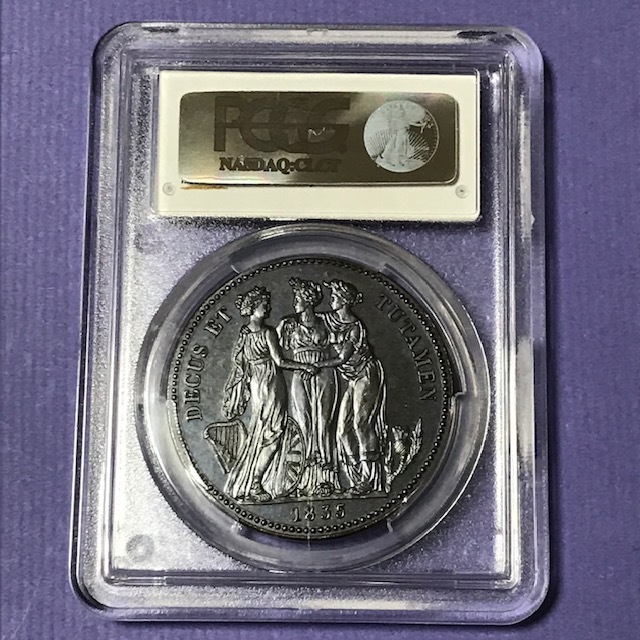 ☆1835銘 イギリス ファンタジークラウン貨 ウィリアム4世 三美神 PCGS