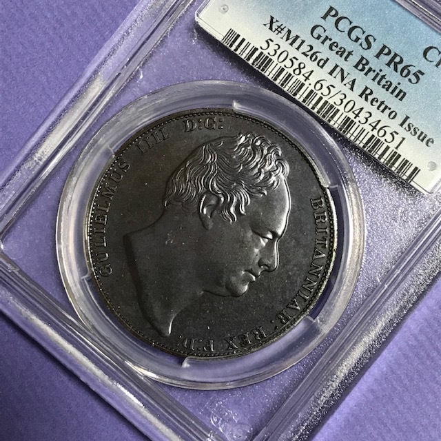☆1835銘 イギリス ファンタジークラウン貨 ウィリアム4世 三美神 PCGS