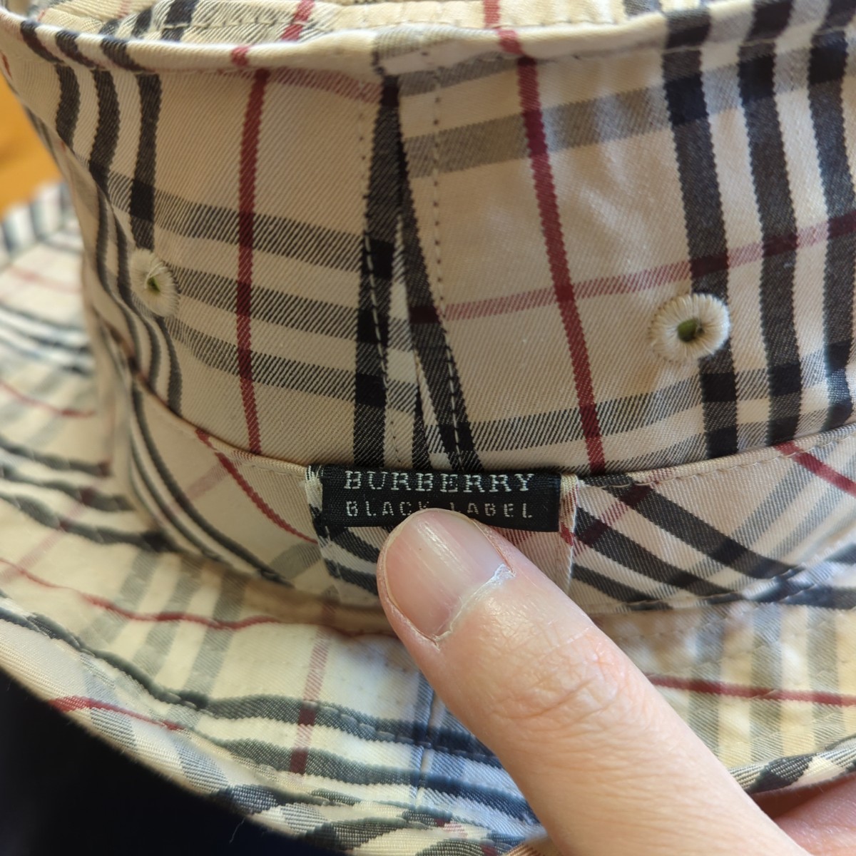 Burberry Black Label 帽子 バケットハット ノバチェック