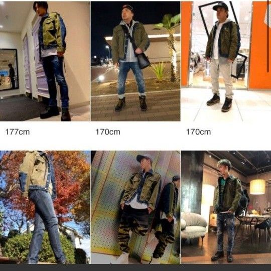 DIESEL レイヤード風 デニムジャケット M(USサイズ) L-XL相当 DIESEL レイヤード風 デニムジャケット M(USサイズ) L-XL相当