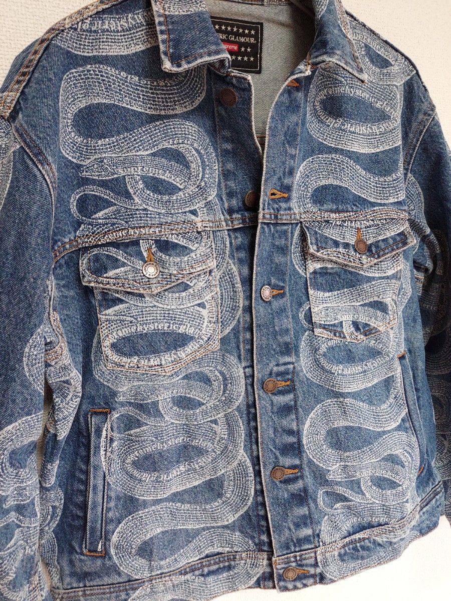 Supreme 2021 SS Supreme HYSTERIC GLAMOUR Snake Denim Trucker Jacket