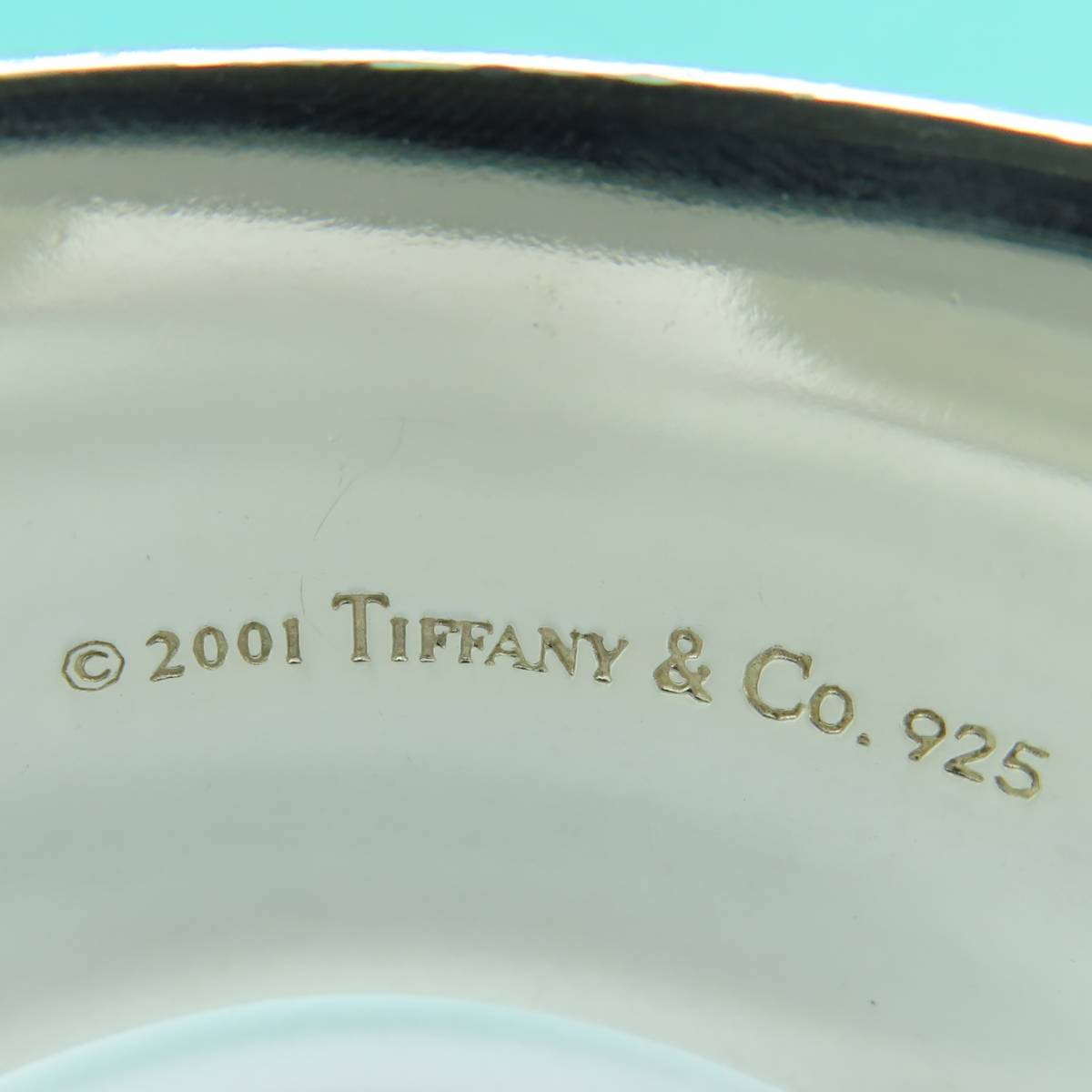 希少 美品 Tiffany&Co. ティファニー 1837 ナロー ワイド シルバー カフ バングル 1837 SV925 TT23_画像6