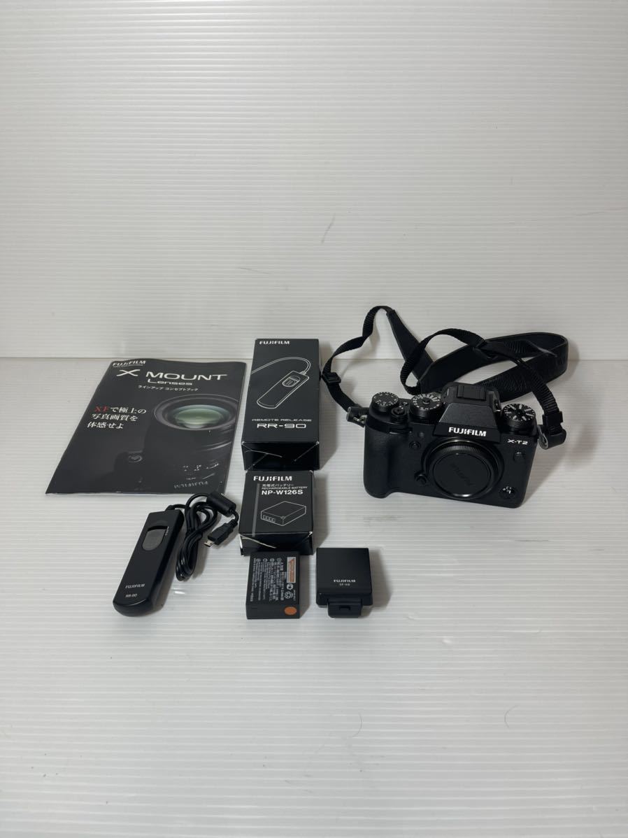 美品】【防湿庫保管】Fujifilm 富士フィルム X-T2 純正バッテリー2つ