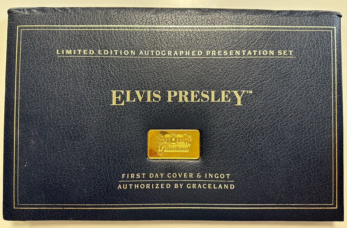 ELVIS PRESLEY エルビスプレスリー Limited Edition autographed presentation set. First Day Cover & Ingot コレクターズアイテム　レア_画像1