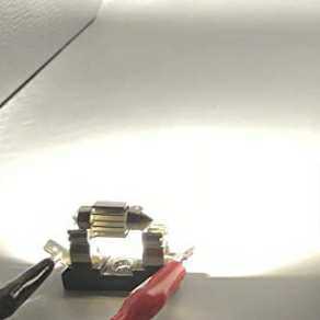 LEDバルブ T10×31mm 10連SMD キャンセラー内蔵 ホワイト発光色 ２個セット 送料込み ルームランプ(室内灯)に！★爆光★12V24V対応_画像3