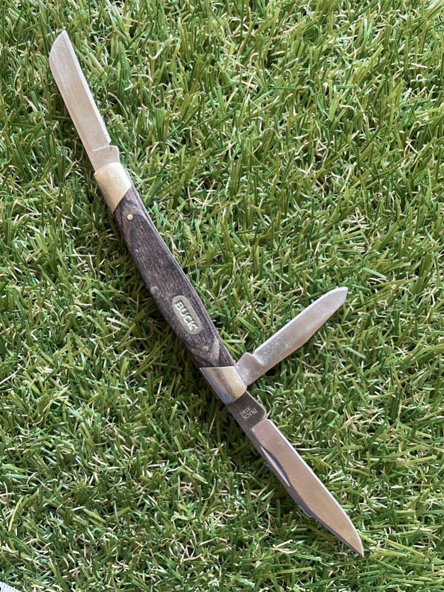 BUCK #514［373 Woodgrain］バックナイフ フォールディングナイフ ３枚刃の画像2