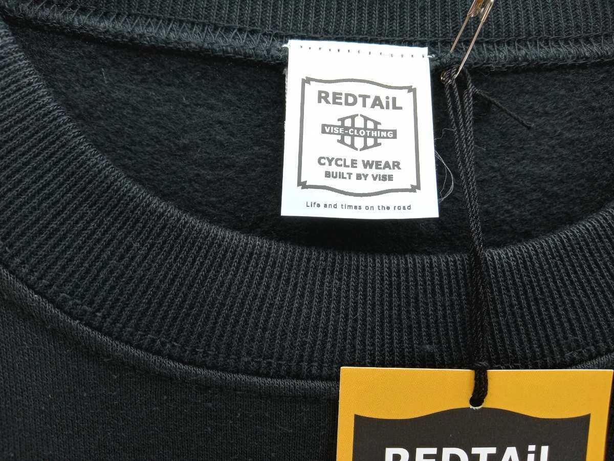 RED TAiL красный tail ViSE/RKK-357/SR Crew NecK Sweat(BLK) размер L, новый товар, бесплатная доставка, включая налог цена,