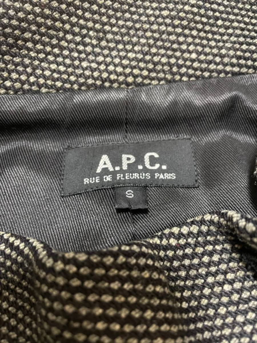 [00s A.P.C.] マグネット ウールラップコート S レディース フランス製 グレー APC アーペーセー_画像3