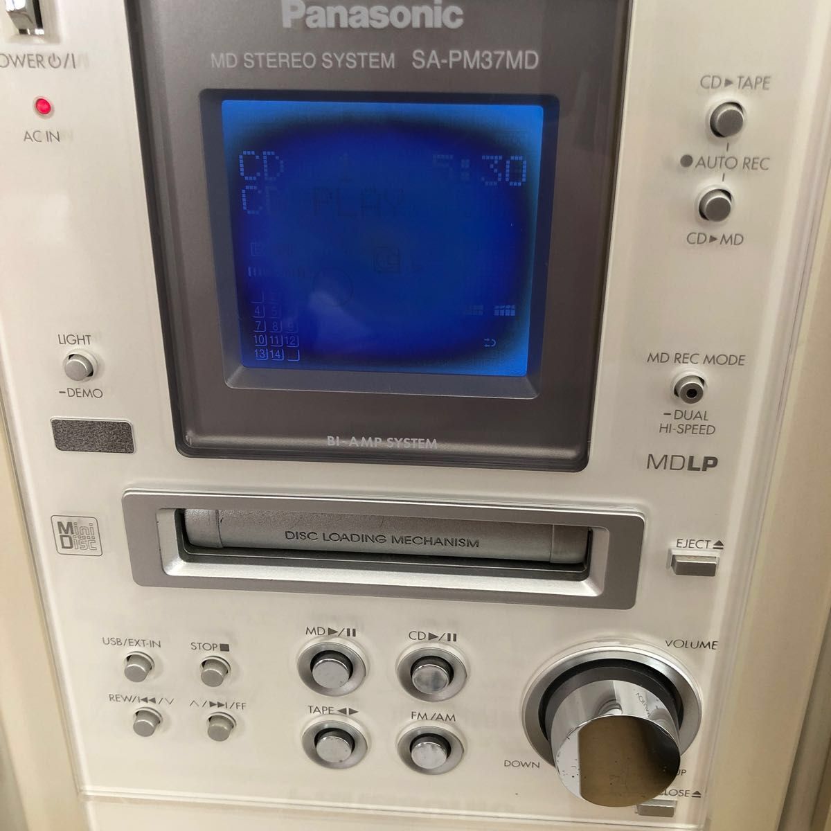 パナソニック　コンポ　ステレオシステム　MD CD テープ　SC-PM37MD SA-PM37MD