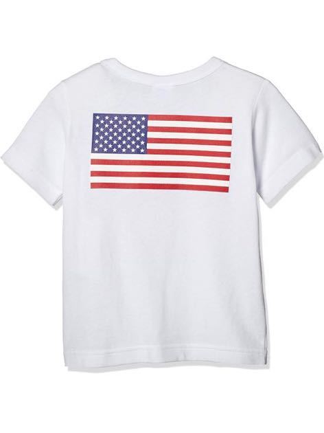 未使用 [チャンピオン] Tシャツ CS4963 ボーイズ ホワイト 130cm ワッペン モコモコワッペン アメリカ国旗 (10)_画像2