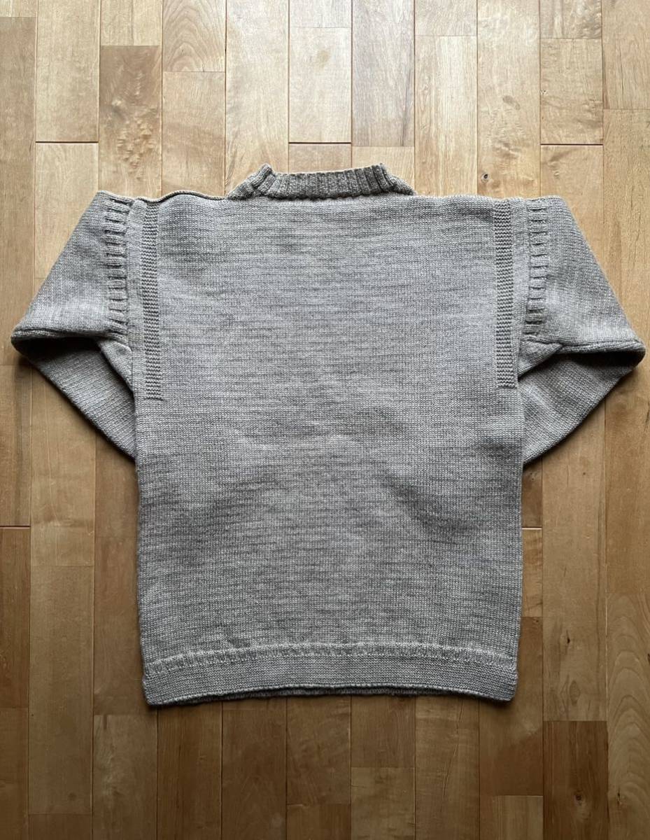 Le Tricoteur ルトリコチュール Guernsey Sweater サイズ36 ウールガンジーセーター ニット ブラウン