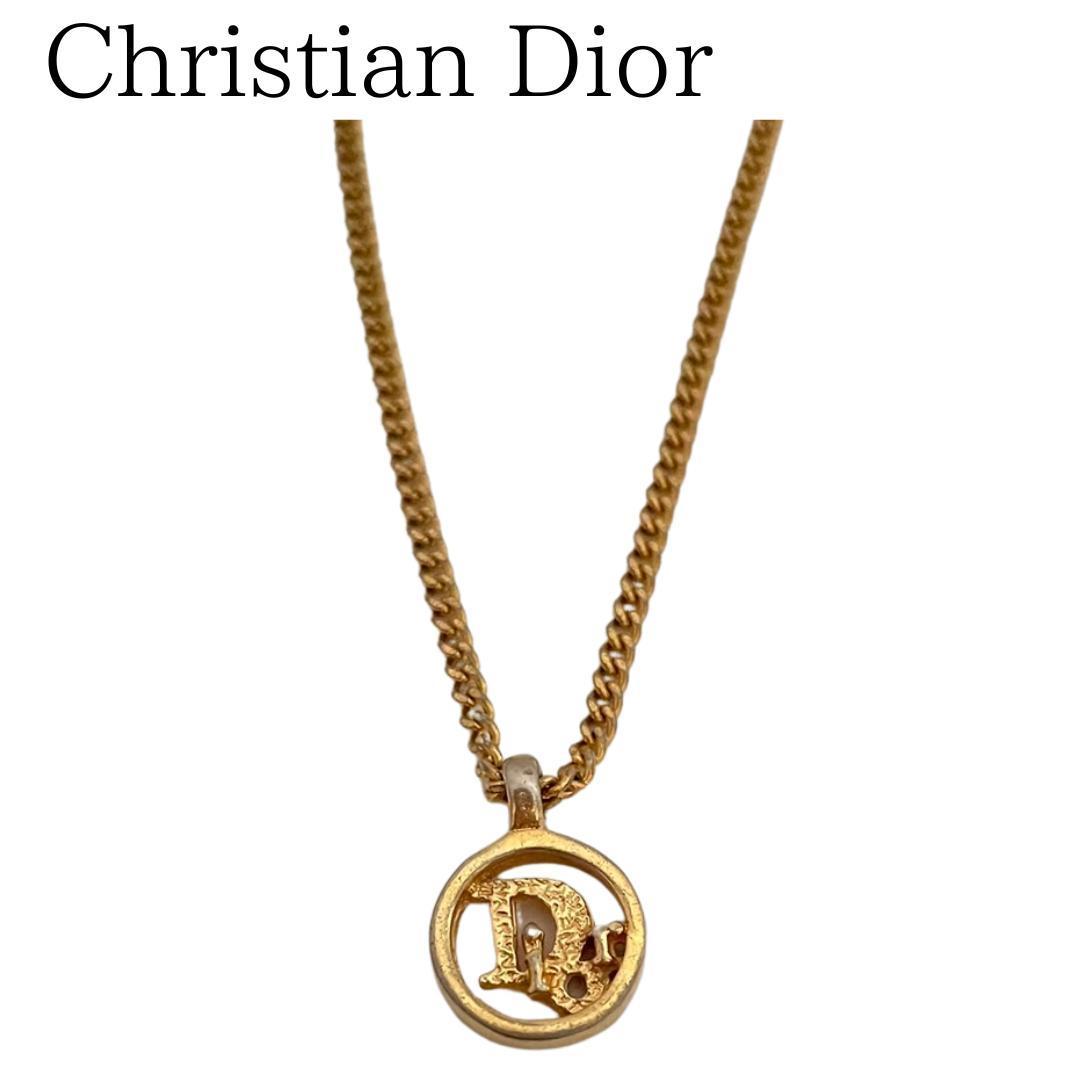 Christian Dior ディオール ネックレス サークルCD ロゴ レディース 