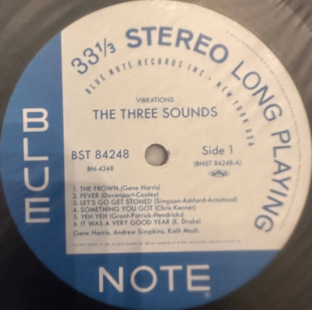 ■1993年 限定 国内盤 新品 The Three Sounds - Vibrations 12”LP BN-4248 / BST 84248 Blue Note ブルーノート・レア・グルーヴ LP_画像4