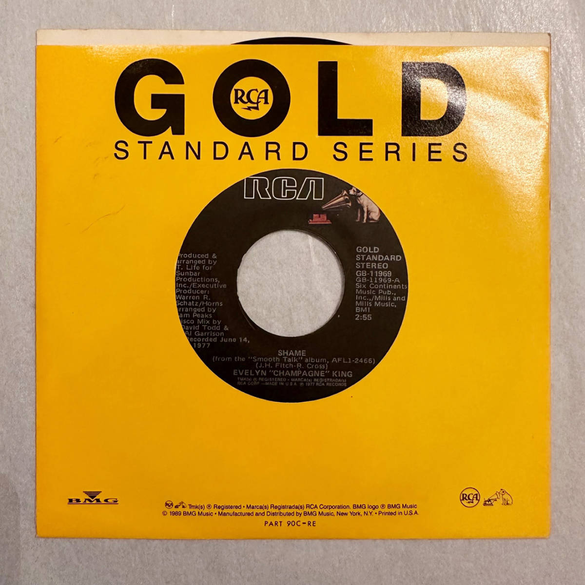 ■1977年 US盤 EVELYN “CHAMPAGNE” KING - Shame / I Don't Know If It's Right 7”EP GB-11969 RCA_画像3