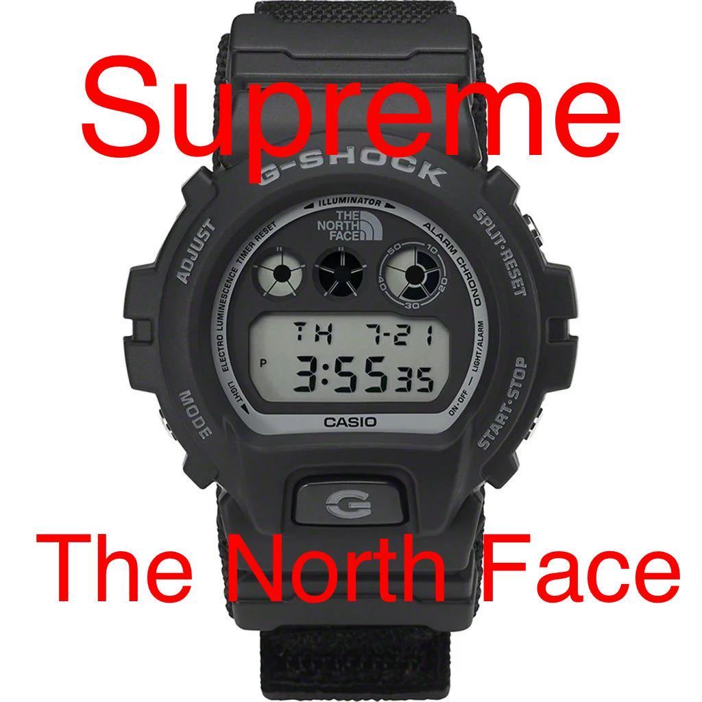 黒 Supreme 22AW The North Face Casio G-Shock DW-6900 Watch Black シュプリーム ノースフェイス カシオ Gショック 時計 DW-6900NS-1JR