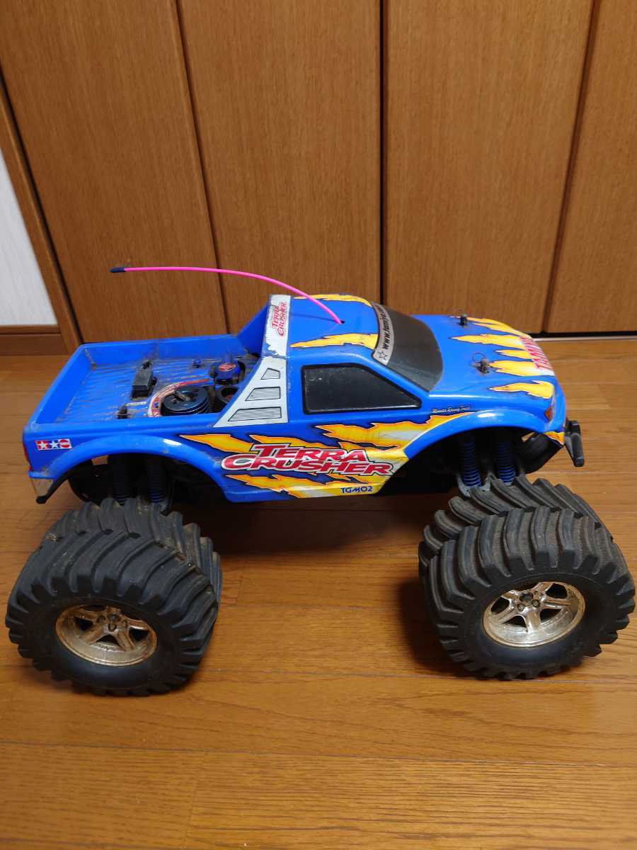 タミヤ 1/8 エンジンラジコン テラクラッシャー バック TAMIYA-