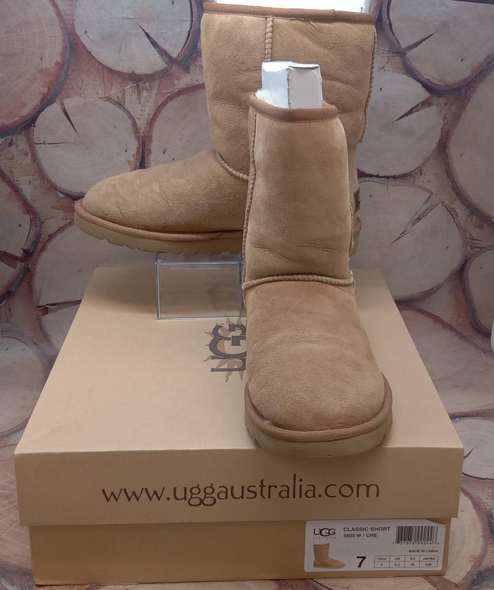 【オンラインショップ】 SHORT CLASSIC UGGアグ カモ 24cm/箱有り US7.JPN ロングブーツ/キャメル/サイズ US7 【オンラインショップ】 SHORT CLASSIC UGGアグ カモ 24cm/箱有り US7.JPN ロングブーツ/キャメル/サイズ US7