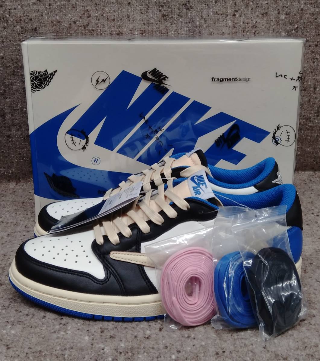 税込 黒タグ付 未使用 Travis Scott × Fragment Nike Air Jordan 1 Low