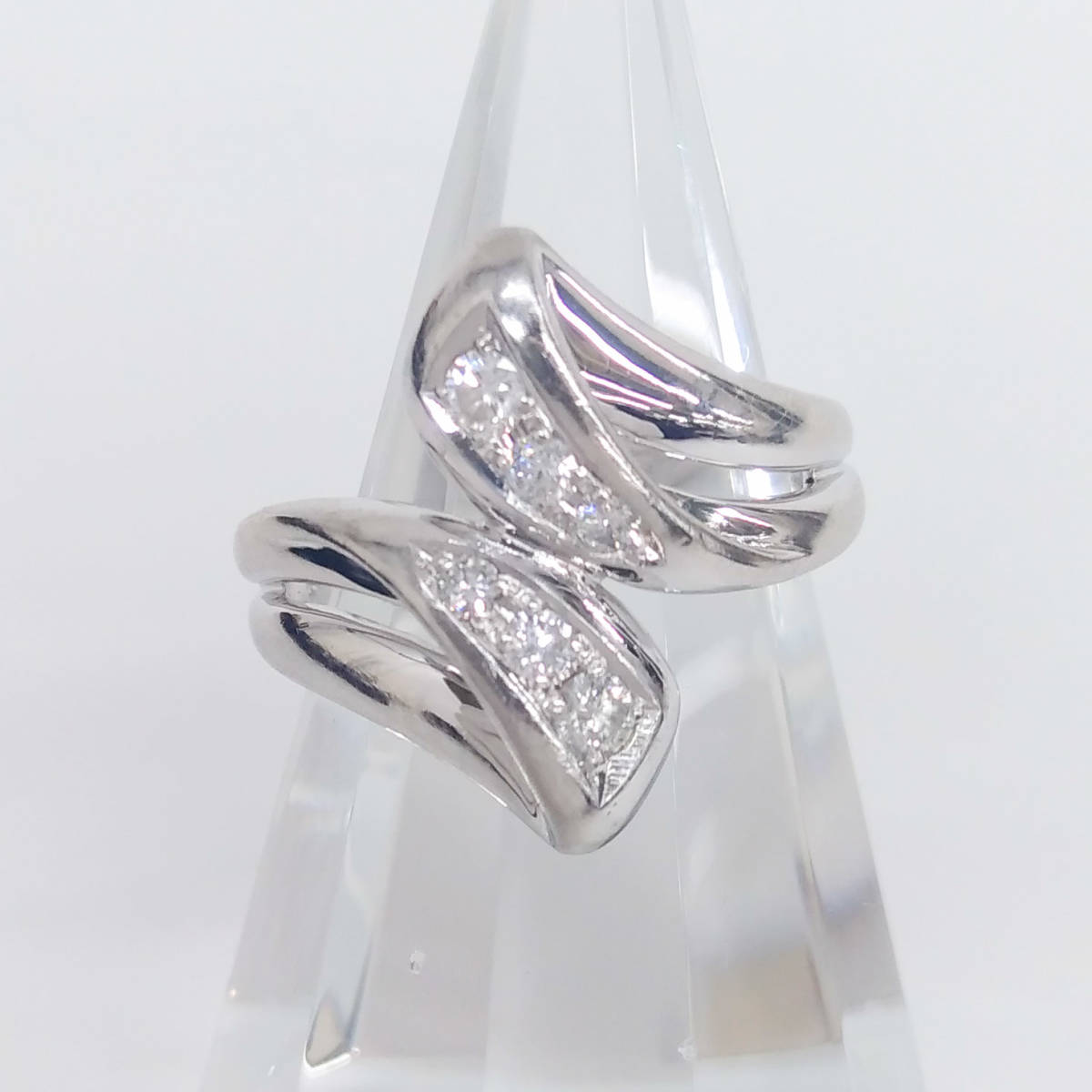 激安超安値 Pt900 ＃10／ダイヤ0.20ct／9.3g リング プラチナ台