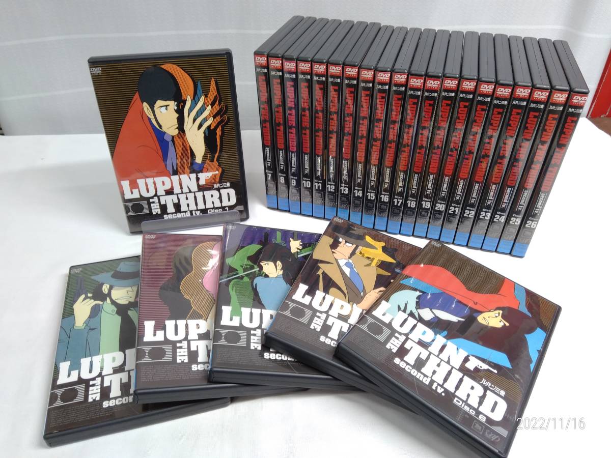 DVD 【※※※】[全26巻セット] ルパン三世 LUPIN THE THIRD second tv.DVD Disc1~26
