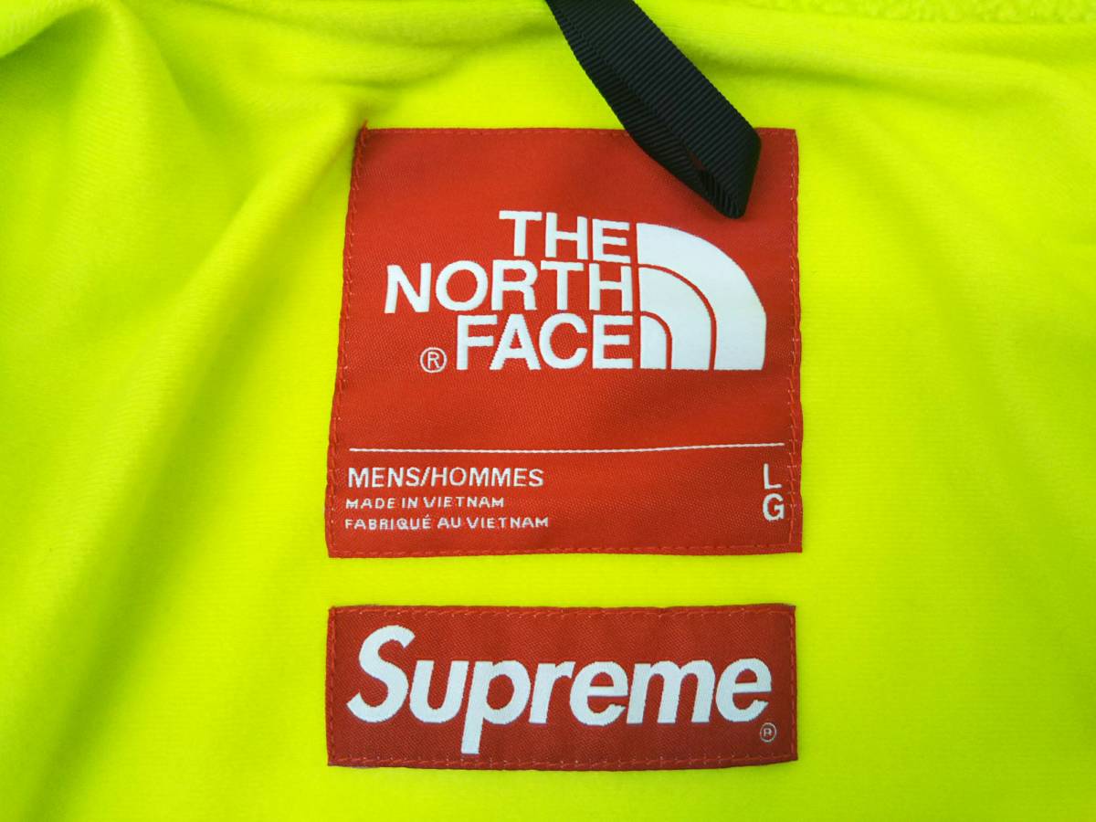 THE NORTH FACE × Supreme NL718091 EXPEDITION FLEECE JACKET フリース イエロー×ブラック×パープル L メンズ_画像3